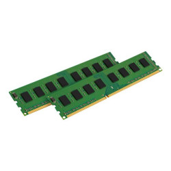 Kingston ValueRAM - DDR3 - kit - 16 GB: 2 x 8 GB - DIMM a 240 pin - 1600 MHz / PC3-12800 - CL11 - 1.5 V - senza buffer - non EC