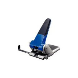 Leitz - Perforatore - carico pesante - 65 fogli / 6.5 mm - alluminio pressato - blu