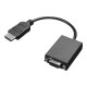 Lenovo - Adattatore video - HDMI maschio a HD-15 (VGA) femmina - 20 cm - per ThinkCentre M75t Gen 2- M90q Gen 2- M90s Gen 3- M9