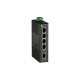 LevelOne Infinity IES-0500 - Switch - unmanaged - 5 x 10/100 - montabile su rail DIN - alimentazione CC