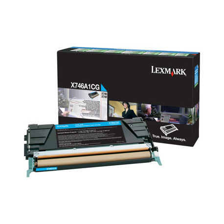 Lexmark - Ciano - originale - cartuccia toner LCCP, LRP - per Lexmark X746de, X748de, X748de LDS, X748de Statoil, X748dte