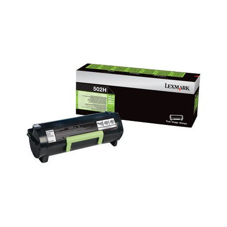 Lexmark 502H - Alta resa - nero - originale - cartuccia toner LCCP, LRP - per Lexmark MS310, MS410, MS510, MS610