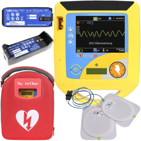Defibrillatore AMI Saver One D Semiautomatico SVD-B0005 DAE ECG con Batteria Ricaricabile