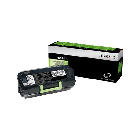 Lexmark 622H - Alta resa - nero - originale - cartuccia toner LCCP, LRP - per Lexmark MX710, MX711, MX810, MX811, MX812