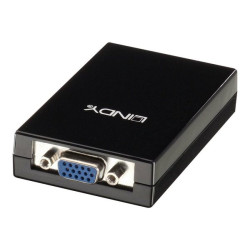 Lindy USB 2.0 to VGA Adapter - Adattatore video esterno - USB 2.0 - D-Sub