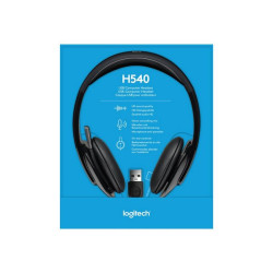 Logitech USB Headset H540 - Cuffie con microfono - over ear - cablato