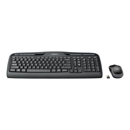 Logitech Wireless Combo MK330 - Set mouse e tastiera - senza fili - 2.4 GHz - italiana - nero