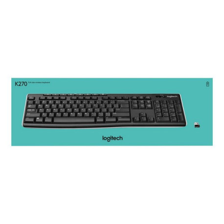 Logitech Wireless Keyboard K270 - Tastiera - senza fili - 2.4 GHz - QWERTY - Olandese