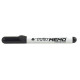 Marcatore Tratto Memo nero p/tonda 4 0 mm tratto 1 0-2 5 mm inchiostro cancellabile a secco per lavagne bianche (conf.12)