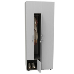 Armadio guardaroba - 2 ante - 40 x 52 x 185 cm - grigio