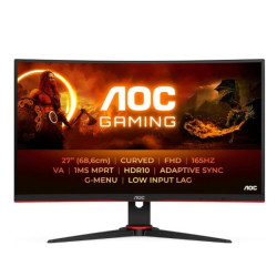 Monitor AOC Gaming 27 Full HD 1920x1080 VA Panel Curved 1500R 165Hz 1ms vesa tilt