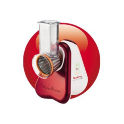 Moulinex Fresh Express Plus DJ755G Ruby Red - Grattuggia elettrica - 150 W - rosso rubino