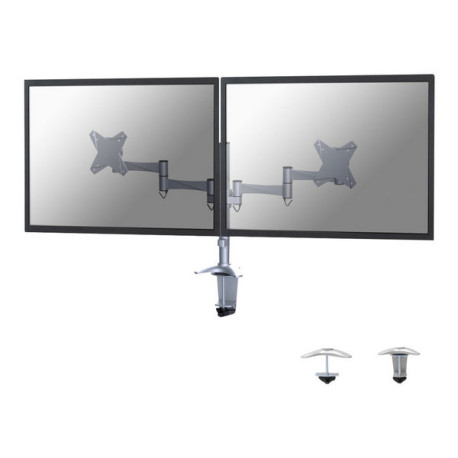 Neomounts by Newstar FPMA-D1330D - Kit montaggio - full-motion - per 2 display LCD - argento - dimensione schermo: 10"-27" - in