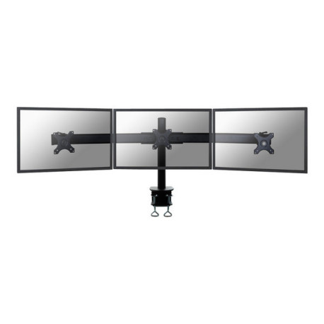 Neomounts FPMA-D700D3 - Kit montaggio - per 3 schermi LCD - nero - dimensione schermo: 10"-27" - installabile con morsetto, mon