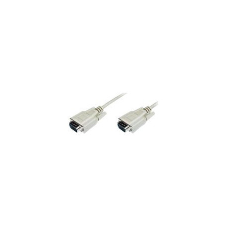 Nilox - Cavo VGA - 15 pin D-Sub (DB-15) (M) a HD-15 (VGA) (M) - 15 m - stampato, viti a serraggio manuale - grigio