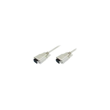 Nilox - Cavo VGA - HD-15 (VGA) (M) a HD-15 (VGA) (M) - 3 m - stampato, viti a serraggio manuale - grigio