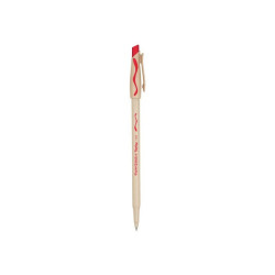 Paper Mate Replay - Penna a sfera - rosso - 1 mm - medio - con gomma (pacchetto di 12)