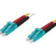 PATCH CORD 2 FIBRE 50/125 OM3 LCD/LCD CAVO ZIP 3X6MM LSHF COLORE AQUA 3M