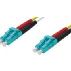 PATCH CORD 2 FIBRE 50/125 OM3 LCD/LCD CAVO ZIP 3X6MM LSHF COLORE AQUA 3M