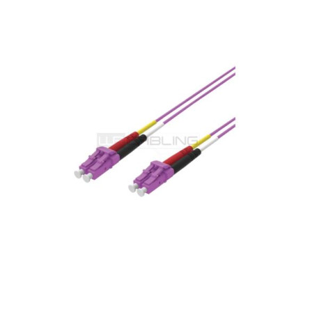 PATCH CORD 2 FIBRE 50/125 OM4 LCD/LCD CAVO ZIP 3X6MM LSHF COLORE VIOLA 10M