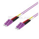 PATCH CORD 2 FIBRE 50/125 OM4 LCD/LCD CAVO ZIP 3X6MM LSHF COLORE VIOLA 2M