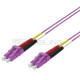 PATCH CORD 2 FIBRE 50/125 OM4 LCD/LCD CAVO ZIP 3X6MM LSHF COLORE VIOLA 5M