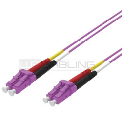 PATCH CORD 2 FIBRE 50/125 OM4 LCD/LCD CAVO ZIP 3X6MM LSHF COLORE VIOLA 5M