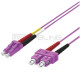 PATCH CORD 2 FIBRE 50/125 OM4 LCD/SCD CAVO ZIP 3X6MM LSHF COLORE VIOLA 1M