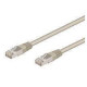 PATCH CORD S/FTP CAT.6A 4X2X26AWG CONDUTTORE A TREFOLO GUAINA LSHF COLORE GRIGIO 0.2M