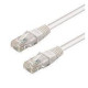 PATCH CORD U/UTP CAT.6 4X2X26AWG CONDUTTORE A TREFOLO GUAINA PVC BIANCO 3M