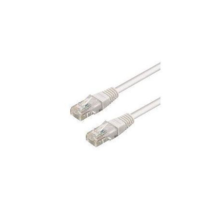 PATCH CORD U/UTP CAT.6 4X2X26AWG CONDUTTORE A TREFOLO GUAINA PVC BIANCO 3M