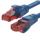 PATCH CORD U/UTP CAT.6 4X2X26AWG CONDUTTORE A TREFOLO GUAINA PVC BLU 0.2M