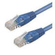 PATCH CORD U/UTP CAT.6 4X2X26AWG CONDUTTORE A TREFOLO GUAINA PVC BLU 1M