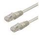 PATCH CORD U/UTP CAT.6 4X2X26AWG CONDUTTORE A TREFOLO GUAINA PVC GRIGIO 1M