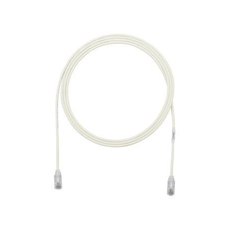 PATCH CORD U/UTP CAT.6 4X2X28AWG CONDUTTORE A TREFOLO GUAINA LSHF COLORE BIANCO 1M