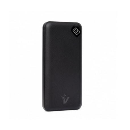 Powerbank VPB-P10 con schermo LCD 10000 mAh USB e Type C QuickCharge 3.0 Nero