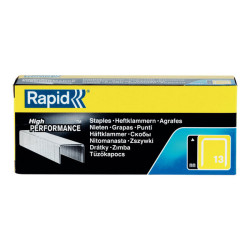 Rapid - Punti metallici - No. 13 - 4 mm - acciaio galvanizzato - pacco da 5000 - per HANDY R19E- PRO R23E