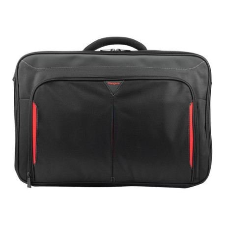 Targus Classic+ Clamshell - Borsa trasporto notebook - 17" - 18" - nero, rosso