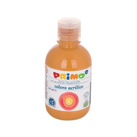 Tempera arancio acrilica in bottiglia da 300g