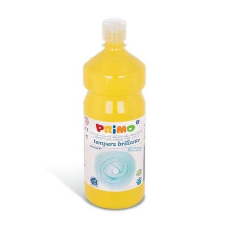 Tempera GIALLO  brillante primi passi  in bottiglia 1000ml