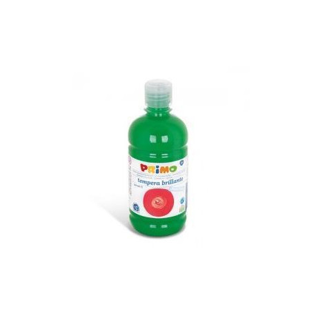 Tempera VERDE BRILLANTE brillante primi passi in bottiglia 500ml