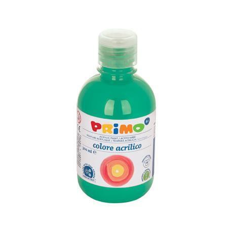 Tempera verde s,acrilica in bottiglia da 300g