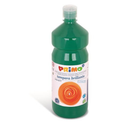 Tempera VERDE SCURO  brillante primi passi  in bottiglia 1000ml