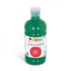 Tempera VERDE SCURO brillante primi passi in bottiglia 500ml