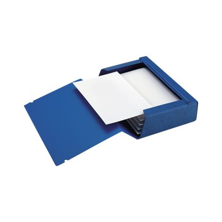 SEI ARCHIVIO 3L - Cartella a scatola - larghezza dorsale 120 mm - per 250 x 350 mm - blu