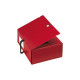 SEI BIG - Cartella a scatola - larghezza dorsale 160 mm - per 250 x 350 mm - rosso (pacchetto di 14)