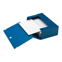 SEI BIG - Cartella a scatola - larghezza dorsale 200 mm - per 250 x 350 mm - blu