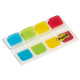 SET SEGNAPAGINA POST-IT® INDEX STRONG MINI 676 IN 4 COLORI (TURCHESE-LIME-GIALLO-ROSSO