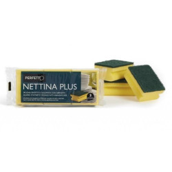 SPUGNA ABRASIVA Nettina Plus SAGOMATA 3 pezzi