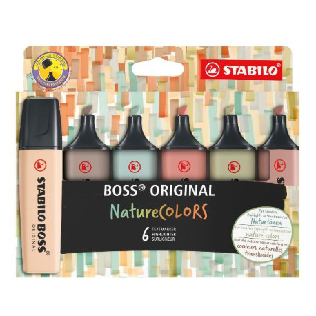 STABILO BOSS ORIGINAL NatureCOLORS 6pcs. wallet